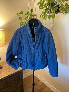 LOFT Denim Puffer Jacket